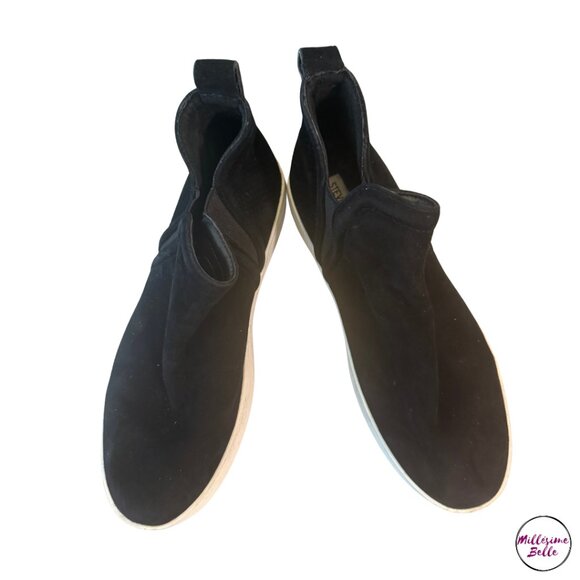 Steve Madden Ferry Black Suede Shoes - Picture 1 of 5